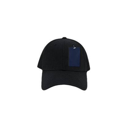 Black Cotton Low Crown Cap