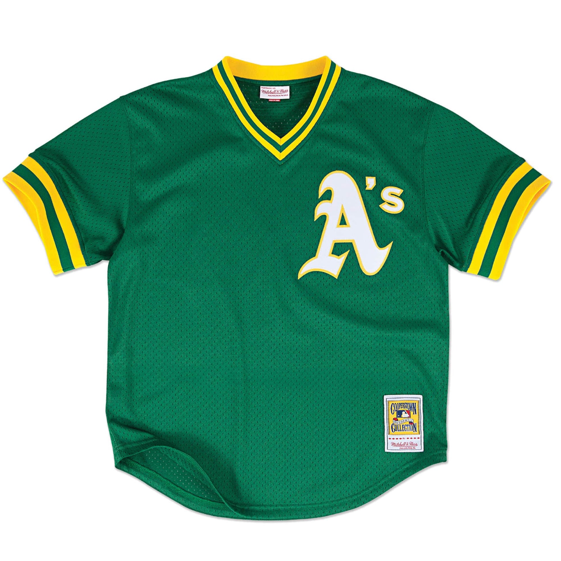 oakland athletics gear Rickey Henderson Oakland Athletics Mitchell & Ness Jersey 4XL / Green/Yellow